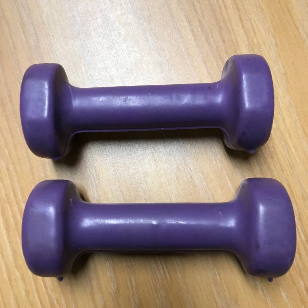 Set of 2 (2 lb) Hand Weights, Coated